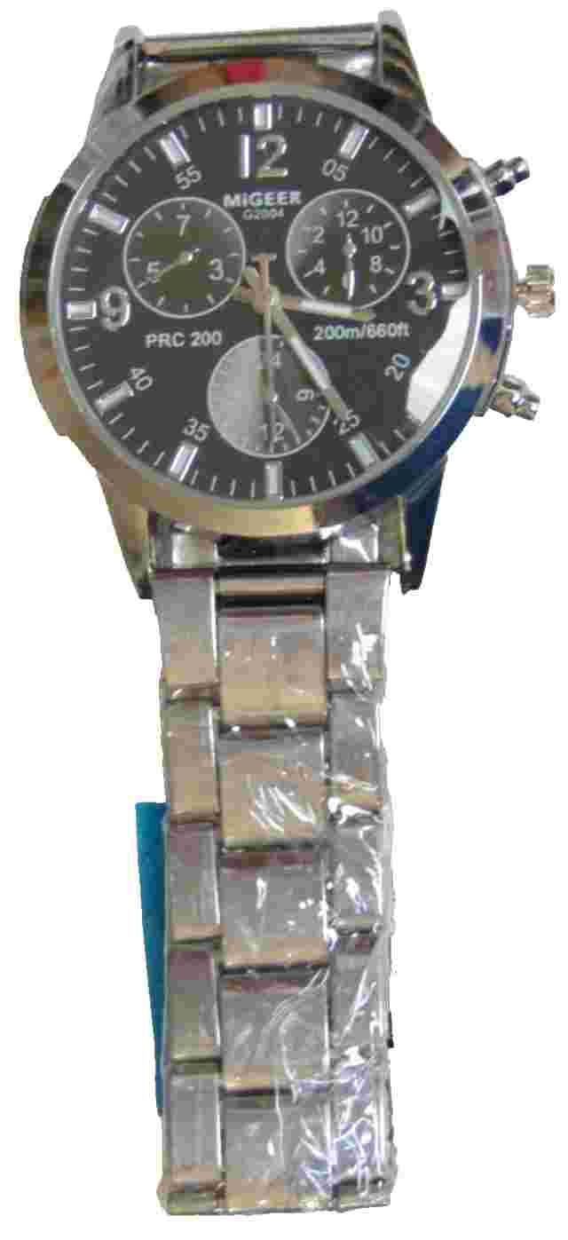 Wristwatch "MIGEER" Quartz, Silver Colour +Grey Face. Stainless Back. Free Post!
