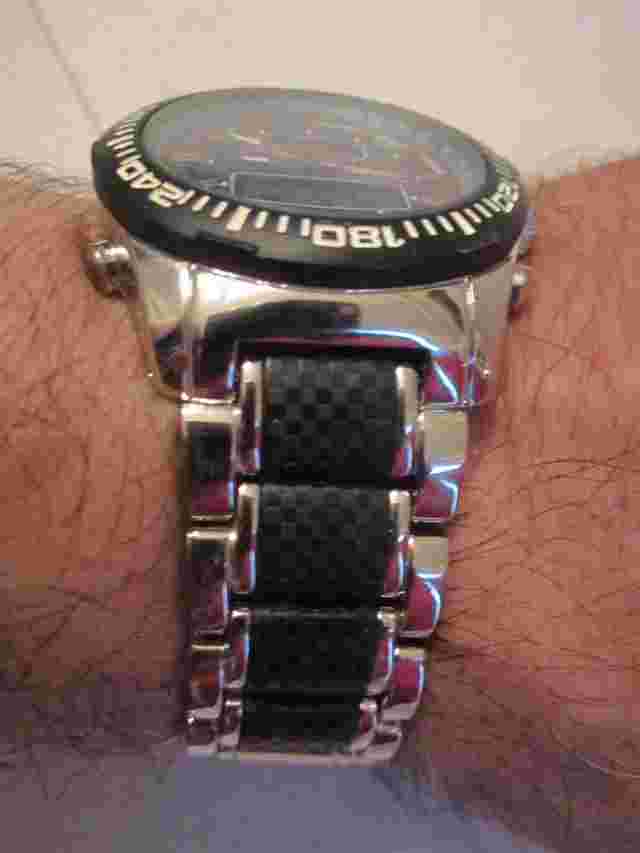 MOSSIMO MEN'S WATCH - DAY/DATE - START STOP - TACHYMETER - VERY LARGE WATCH