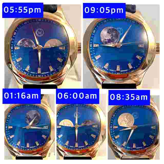 43mm Auto ORBITAL Day/Night STARRY MOON LE#02/99 Constantin Weisz Mens Watch