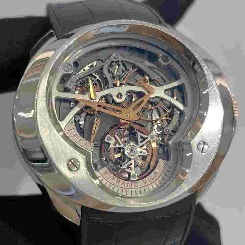 Franc Vila FVA Cuatro Tourbillon Dial-Side Wheel Monopusher Chronograph Watch