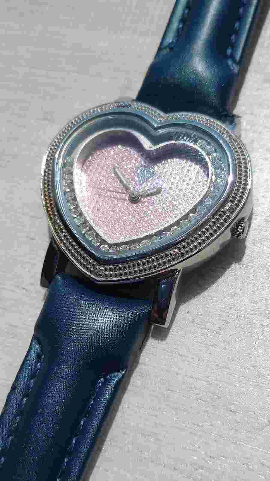 Ice King Women's Watch Heart Shaped Pavè Dial