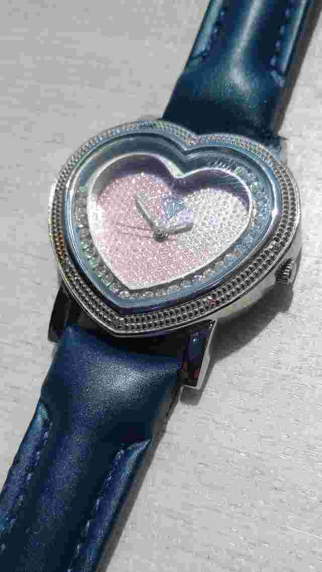 Ice King Women's Watch Heart Shaped Pavè Dial