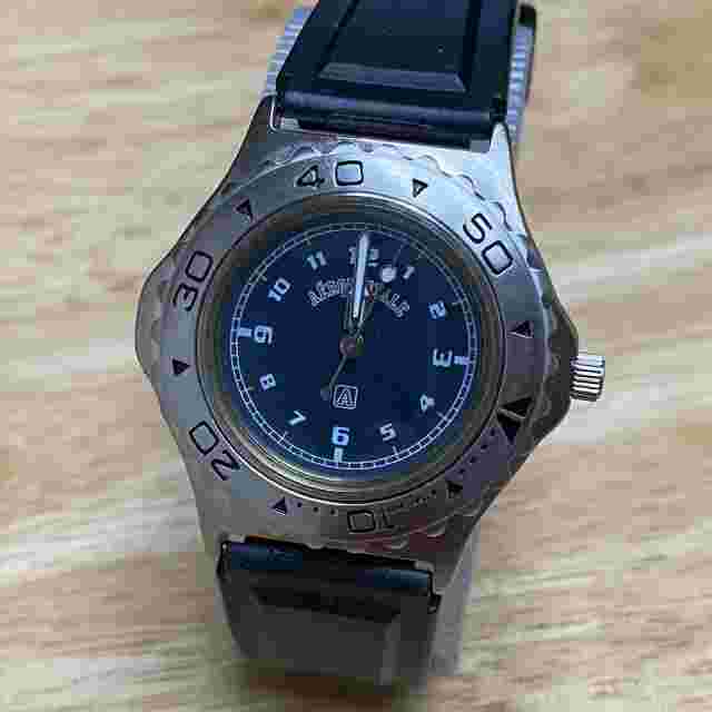 VTG Aeropostale Small Unisex Silver Rotating Bezel Analog Quartz Watch~New Batte