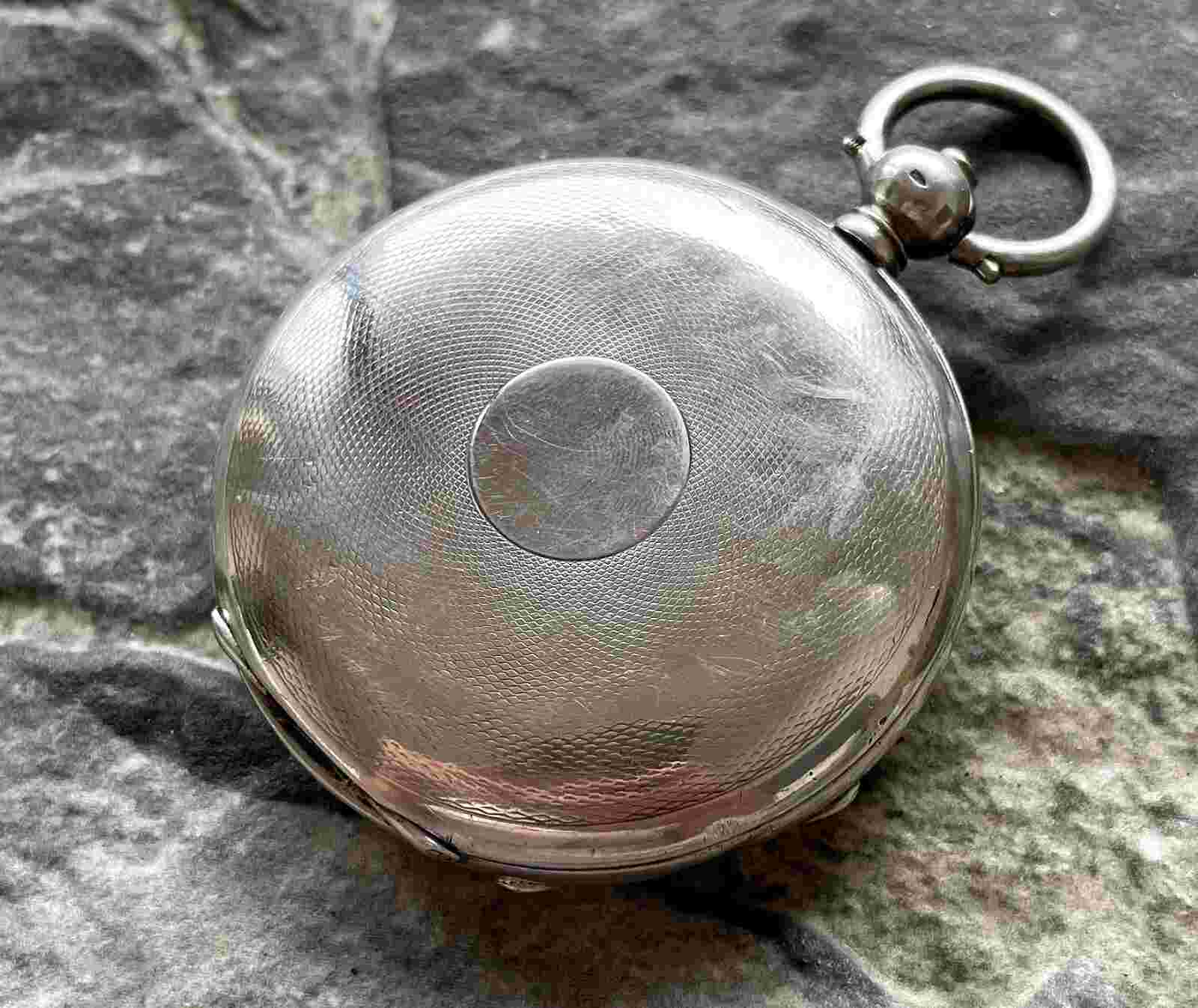 ✩ Antique Borel Neuchatel Gebruder Michell Reval [Silver 0.875/84] pocket watch
