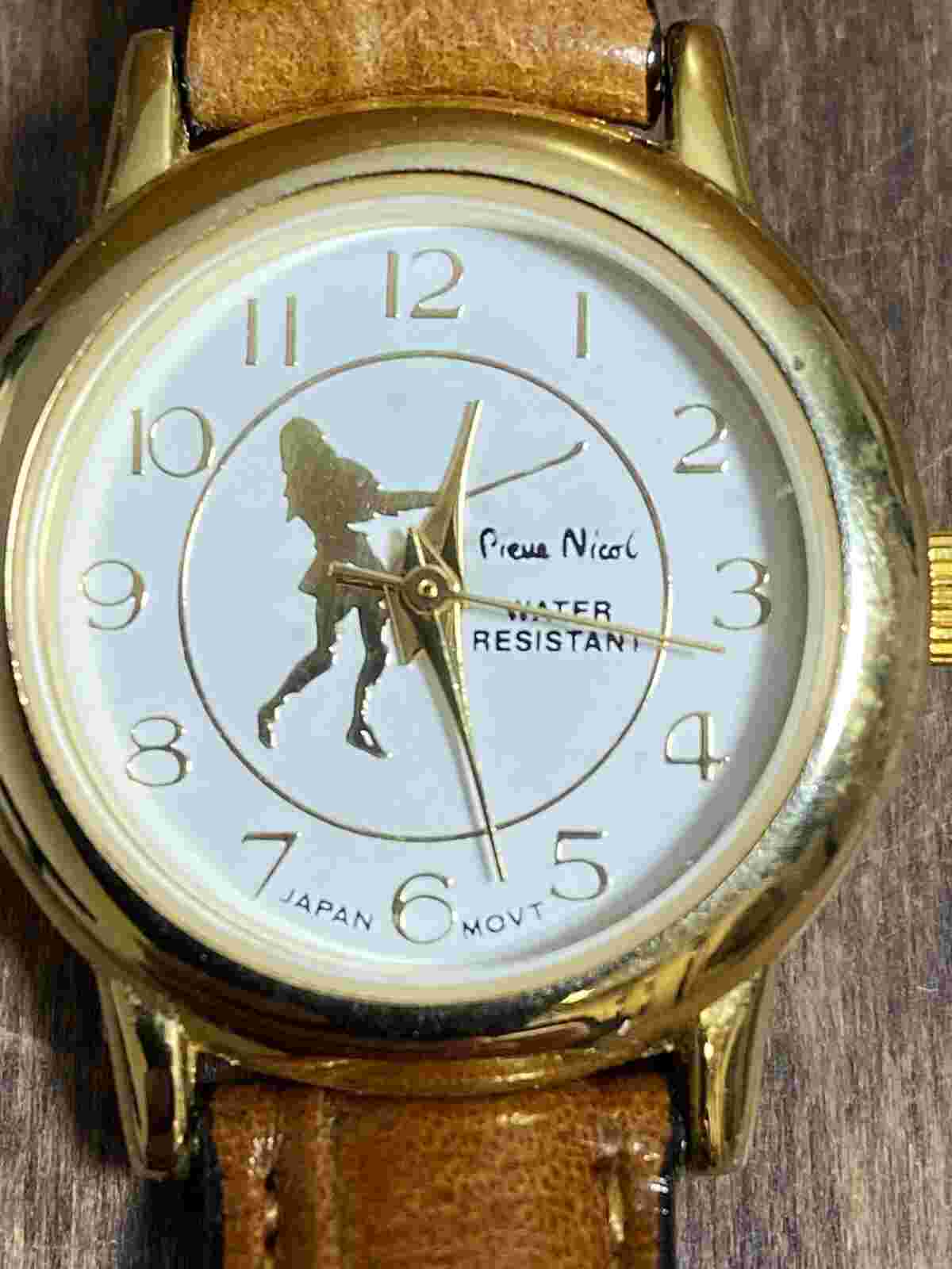 Pierre Nicol, Lady Golfer Watch, Water Resistant,  Gold, CO17, Japan Movement