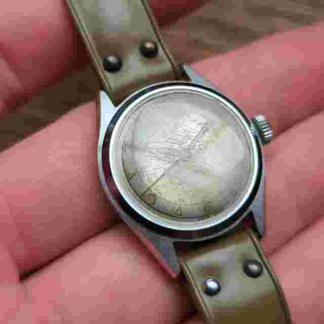 Vintage "Tell" Military Style Wrist Watch, New Old Stock to Service 29mm (CM45)