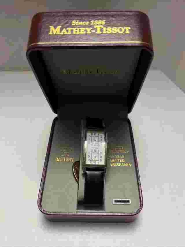 MATHEY-TISSOT Men's Roman 2-in-1 Double Quartz Watch #2420 - NEW in Case