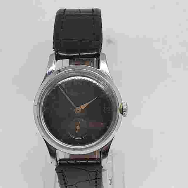 Vintage Watch Kama Military Mechanical 15j Soviet USSR Black Dial Small Seconds