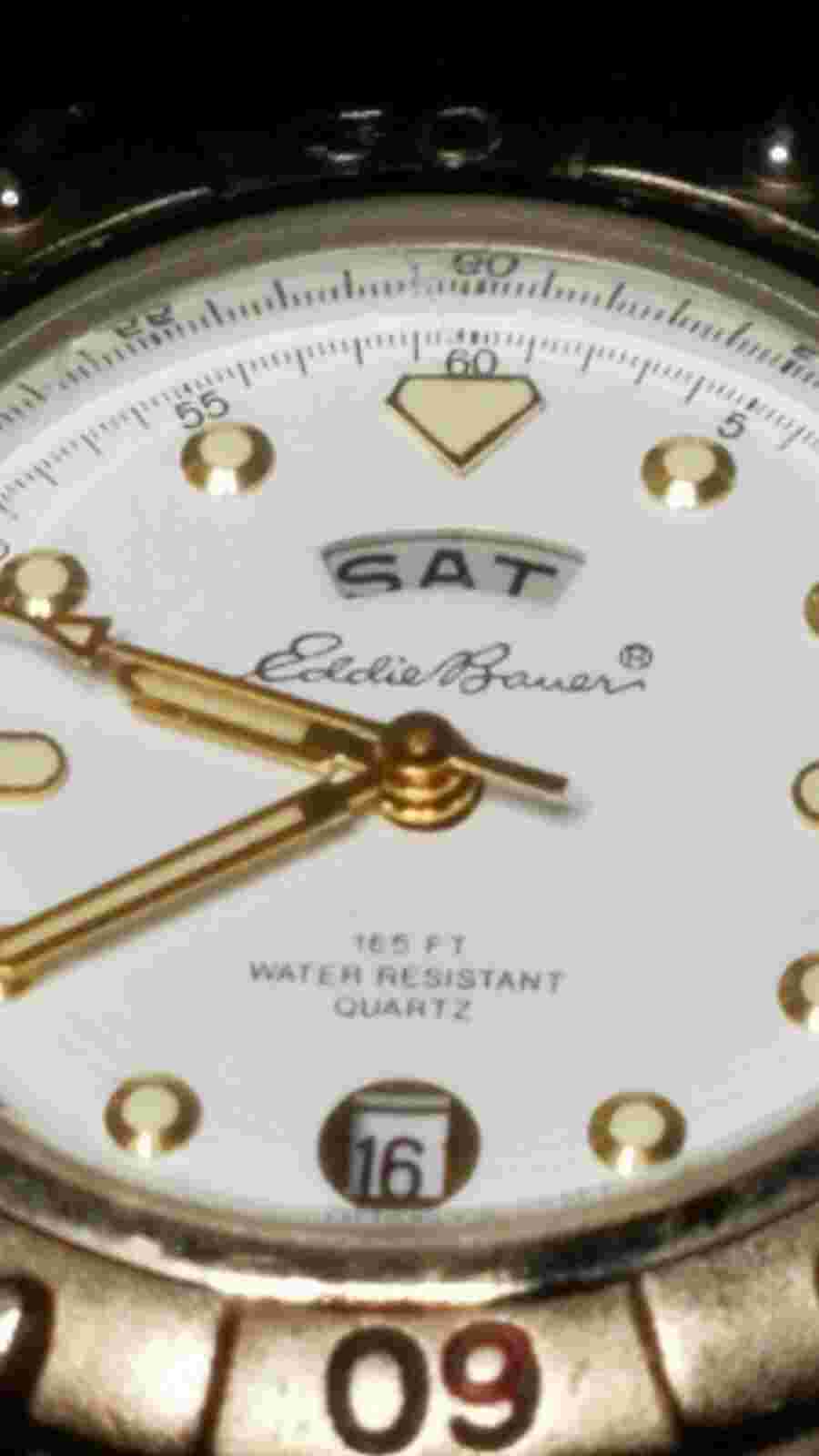 Eddie Bauer watch water resistant 165 ft, DayDate Parts/Repair