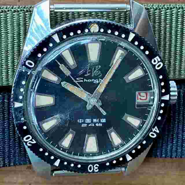 Vintage {PROFESSIONALLY SERVICED} ShangHai 114 Diver SS4 Chinese Military Watch