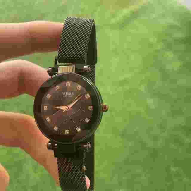 Nebula Watxhes Galaxy Star Dust Watch Womens Diamond New Battery Adjust Band