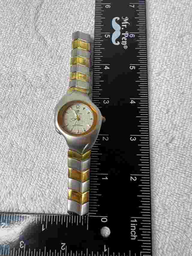 Charles Dumont A1-99567 Women's Watch water resistant gold and silver metal band