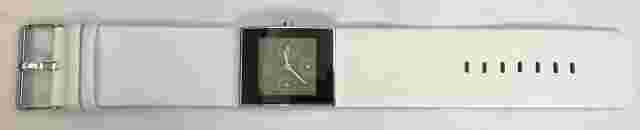 Gooix Unisex Multifunction Watch Designer Dial with Stones, Black-White