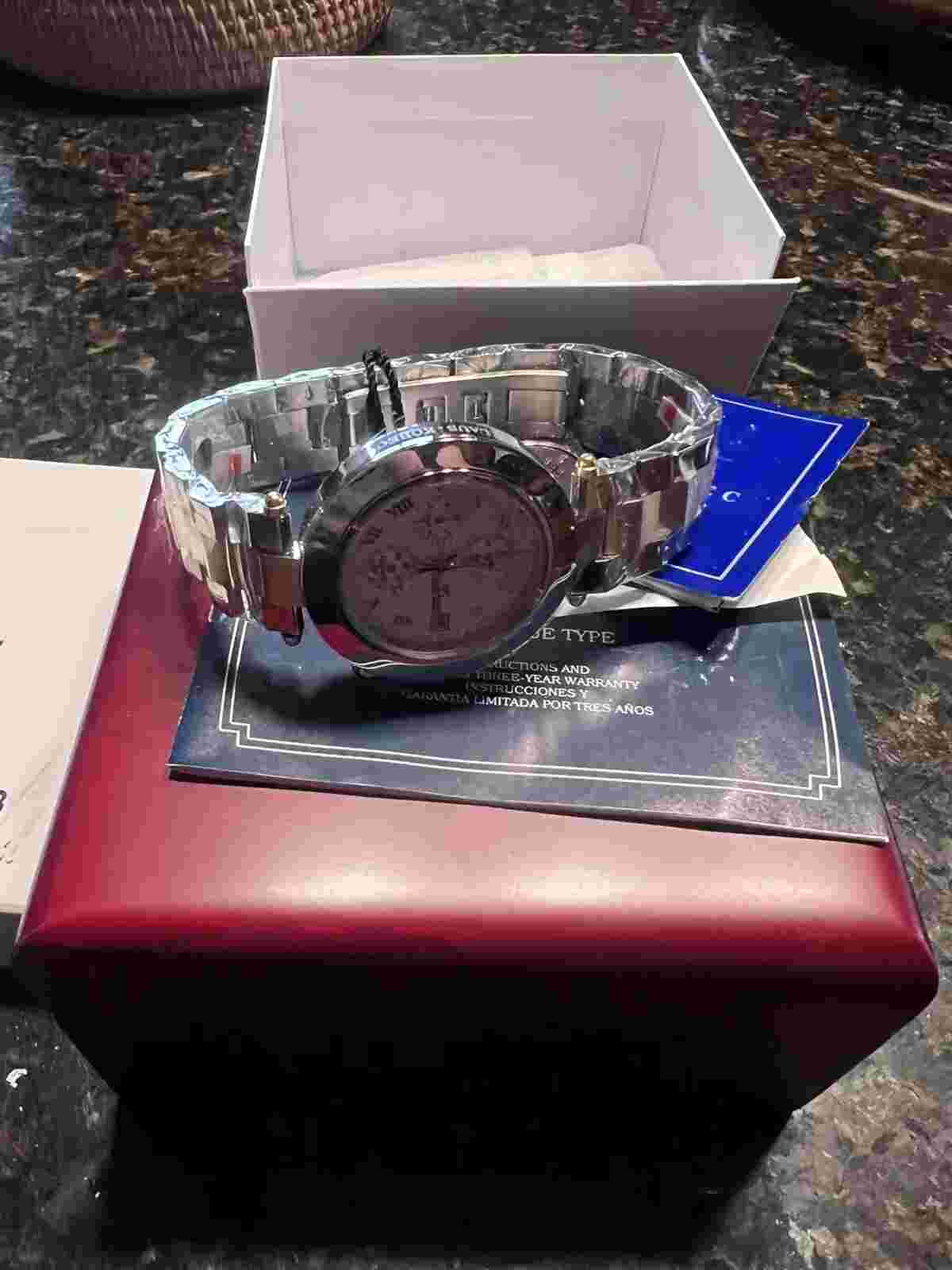 (RARE) NEW KLAUS-KOBEC KKLG1913 COUTURE GOLD SPORTS WATCH