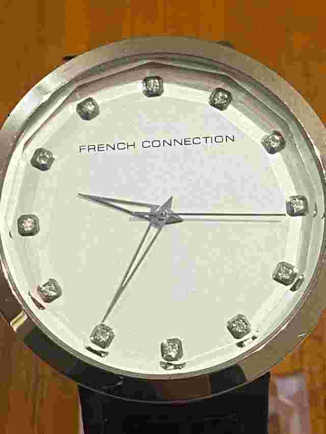 Ladies Watch “French Connection” G/P Case, Sapphire, Crystal Numerals, K-Times.