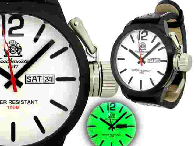 German U-BOOT SWISS DAY-DATE Crown Protecting system T0178