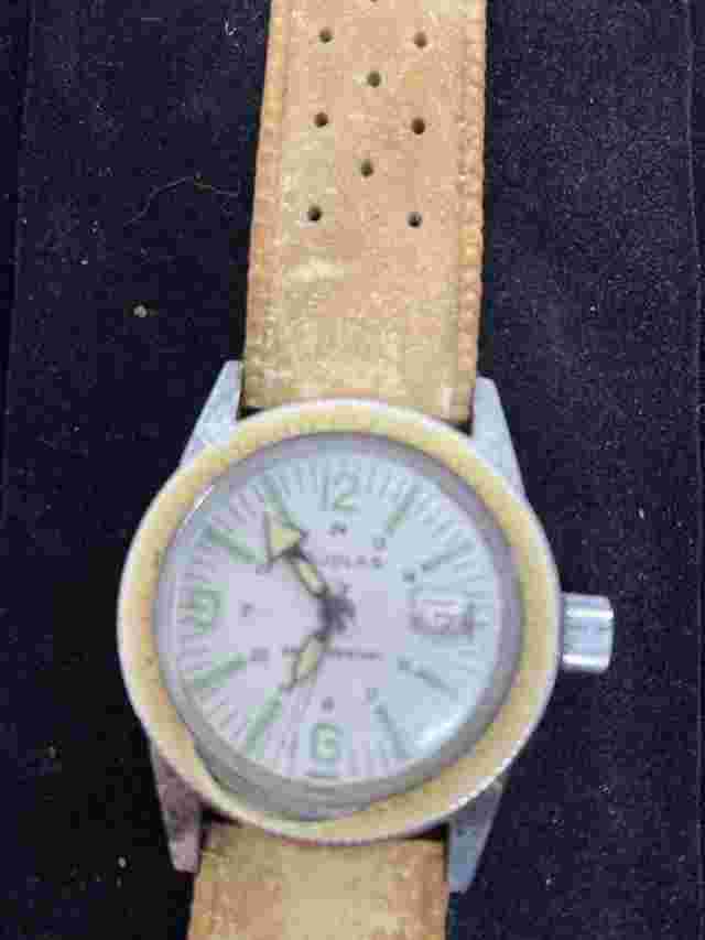 Vintage Douglas France Mechanical Diver Water Shock Resistant Watch 31mm Parts