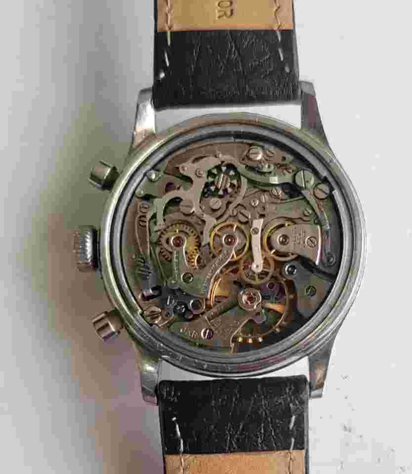 Vintage SS Gallet Multichron "Jim Clark" 3 Register Excelsior Park Chronograph