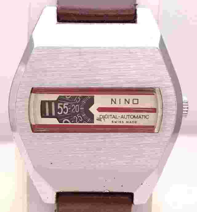 NINO DIGITAL JUMP HOURS Automatic N901 Swiss Cal. AS2072 Men's Vintage 25J Watch