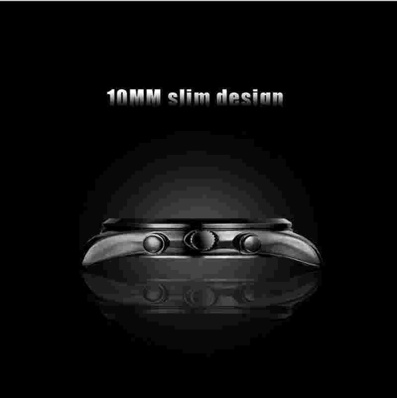 Slim Classic Men's Watch With Stainless Steel Wrist Band Waterproof Casual Style