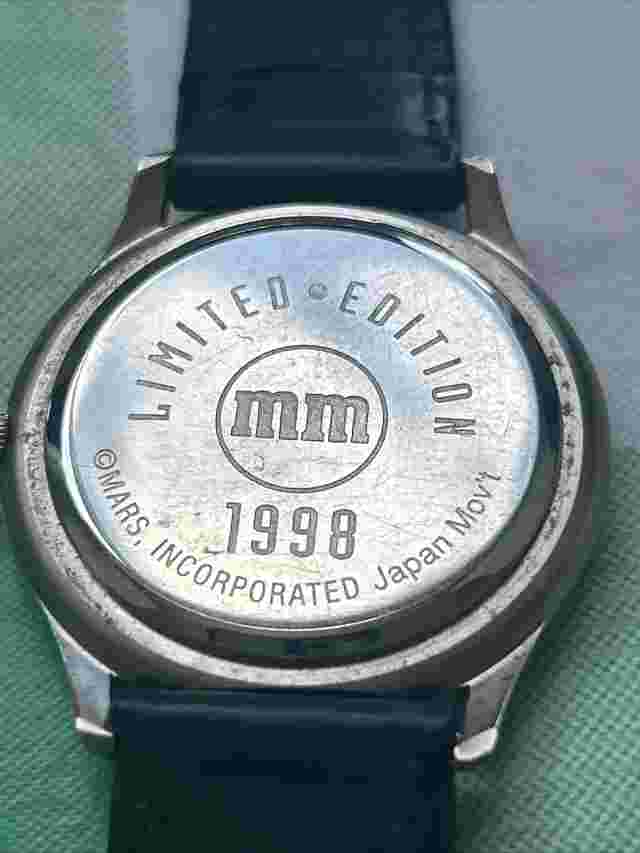 Vintage M&M's Genuine Leather Quartz Analog Women's Watch 1998