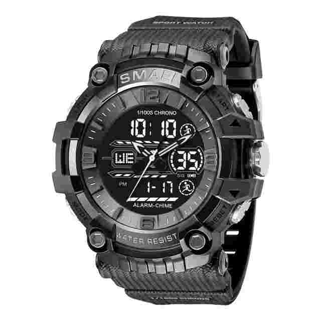 Men Large OVERSIZED Waterproof Digital Sports Military Tactical WRIST WATCH 55mm