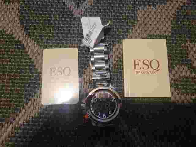 ESQ by Movado Excel Blue Dial Chronograph Tachymeter Men's Watch BRAND NEW