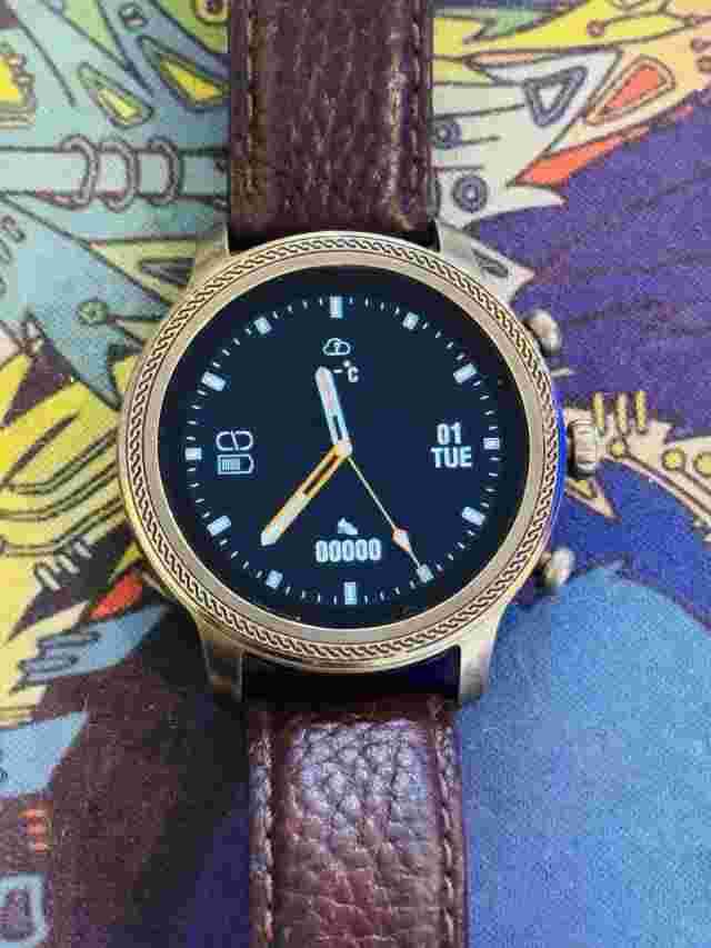 Wrangler Smartwatch Wrz20 Series Brown Leather Strap Works Perfectly!￼