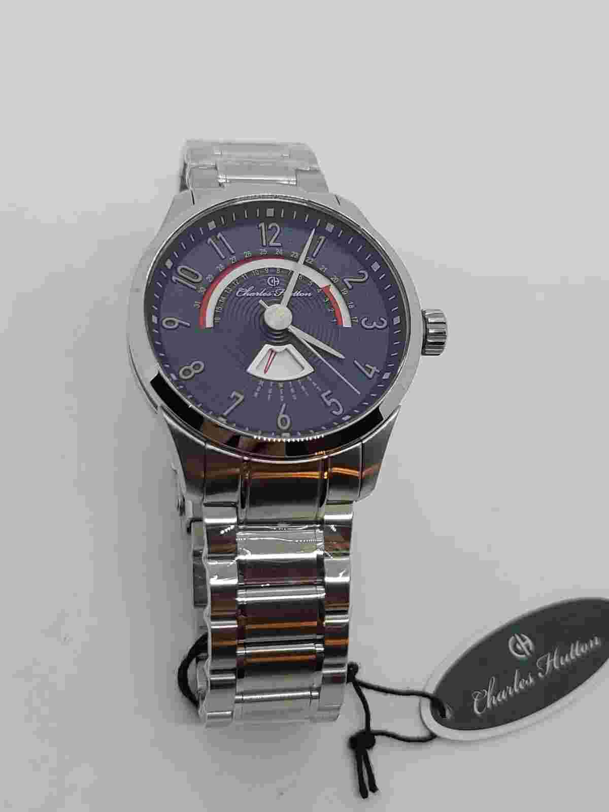 Brand New CHARLES HUTTON "Longbridge" 10ATM 42mm Day/Date Men's Watch MSRP $270