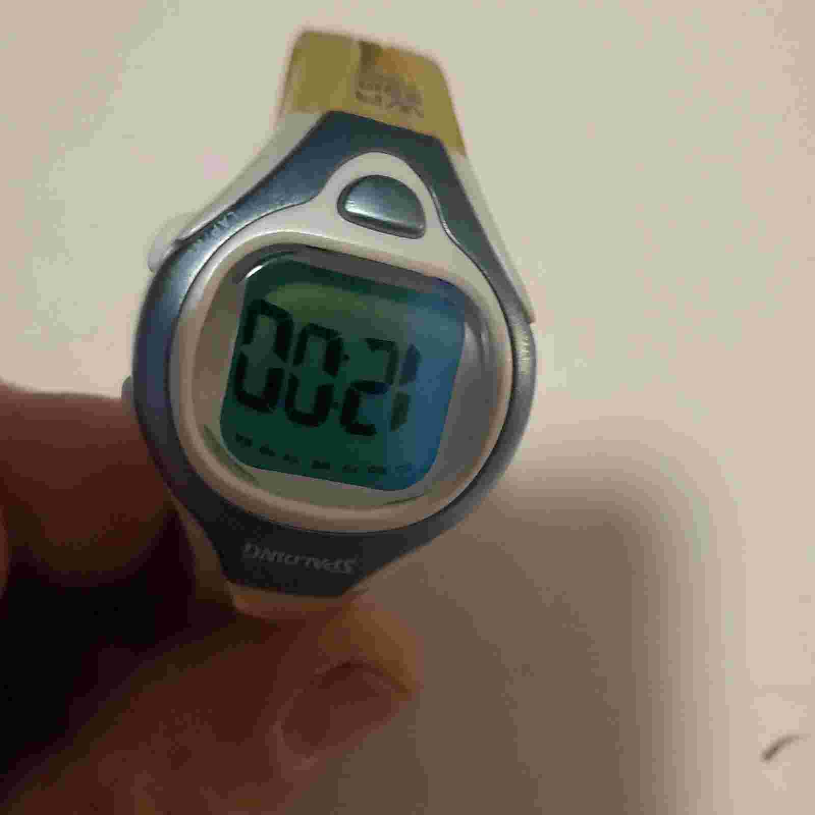 Vintage Spalding Digital Sports Watch Clear Band large face light Indiglo