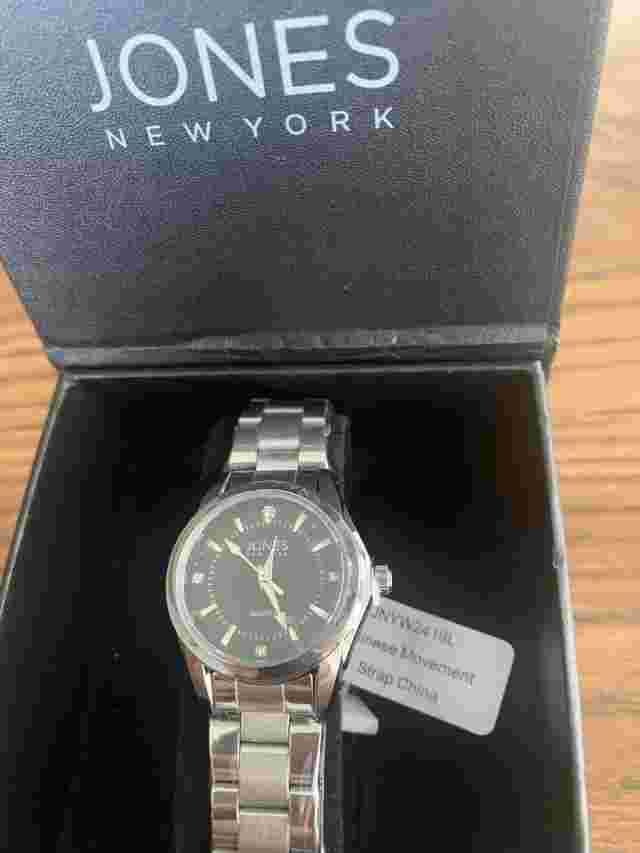 Jones New York Woman’s Silver tone Anna Watch New In Box
