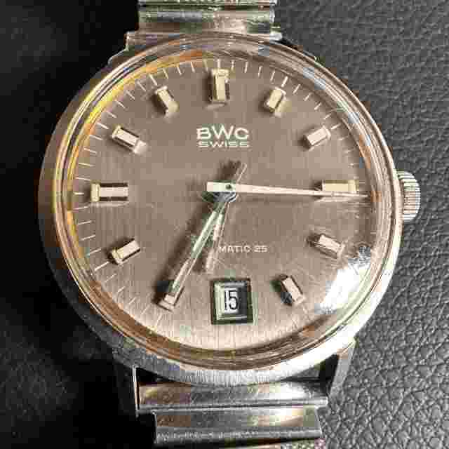 VINTAGE BWC SWISS AUTOMATIC 25 MADE 753050 GENTS WATCH WRISTWATCH WORKING