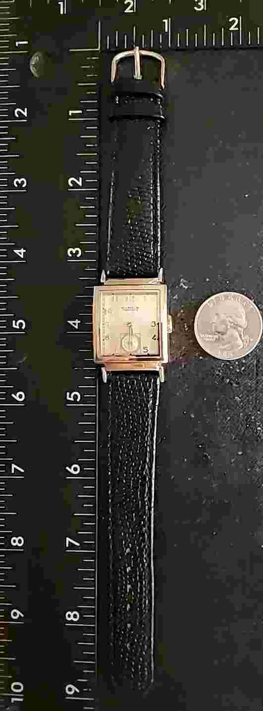 Circa Retro Vintage Champagne Pie Pan Dial,Small Sub,Quartz & New Band.