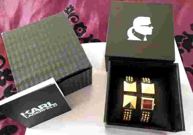 WATCH ~designer watch by Karl Lagerfeld very stylish in very good condition RARE