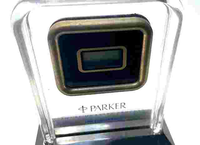 Vintage Parker Desk Digital Watch Commemorative "1990 Team Member" Rare (CM1871)