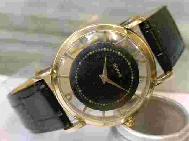 DAMAS 17 JEWELS WINDING BLACK DIAL FRONT & BACK SKELETON SWISS FULL WORKING