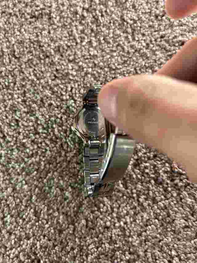 Peugeot Watch Women Silver Gold Two Tone  Band Needs Battery
