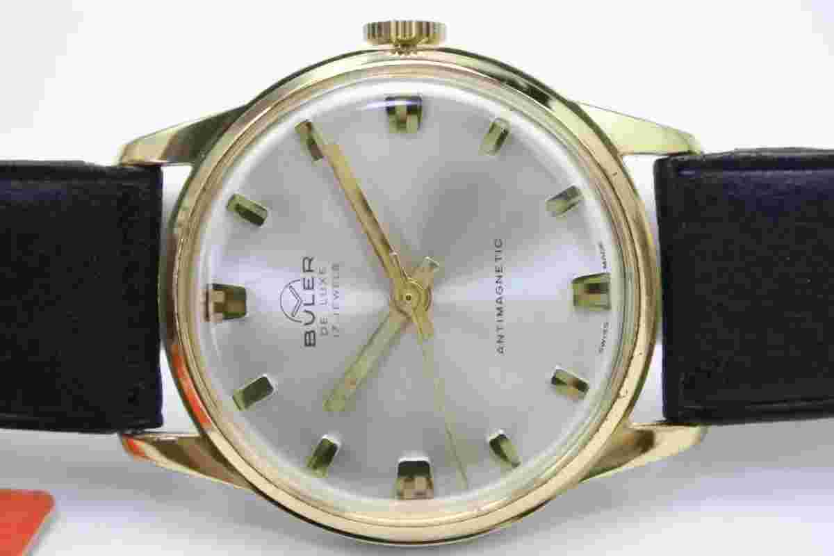 Watch Buler De Luxe 17 Jewels Antimagnetic 1950-60's Hand-wound Swiss Made