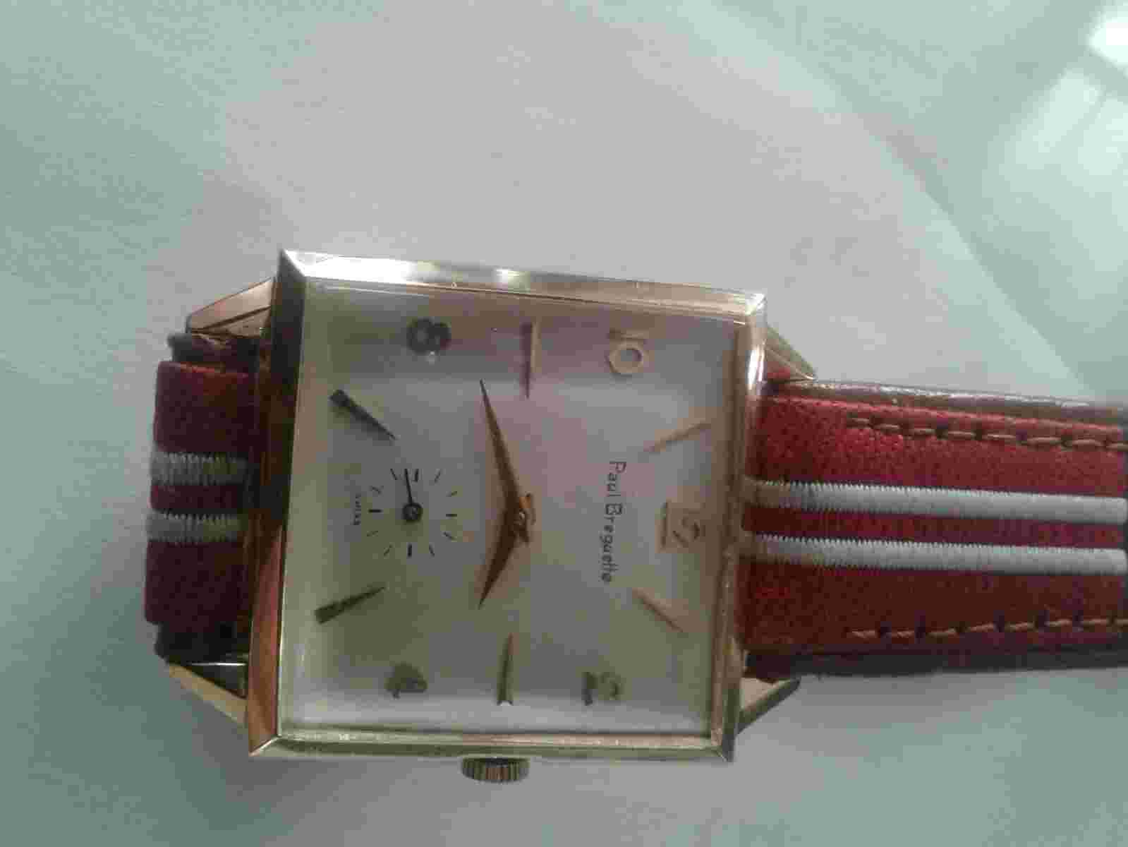 VERY NICE VINTAGE PAUL BREGUETTE WRIST WATCH  17J 14K. GOLD WORKING KEEP. TIME