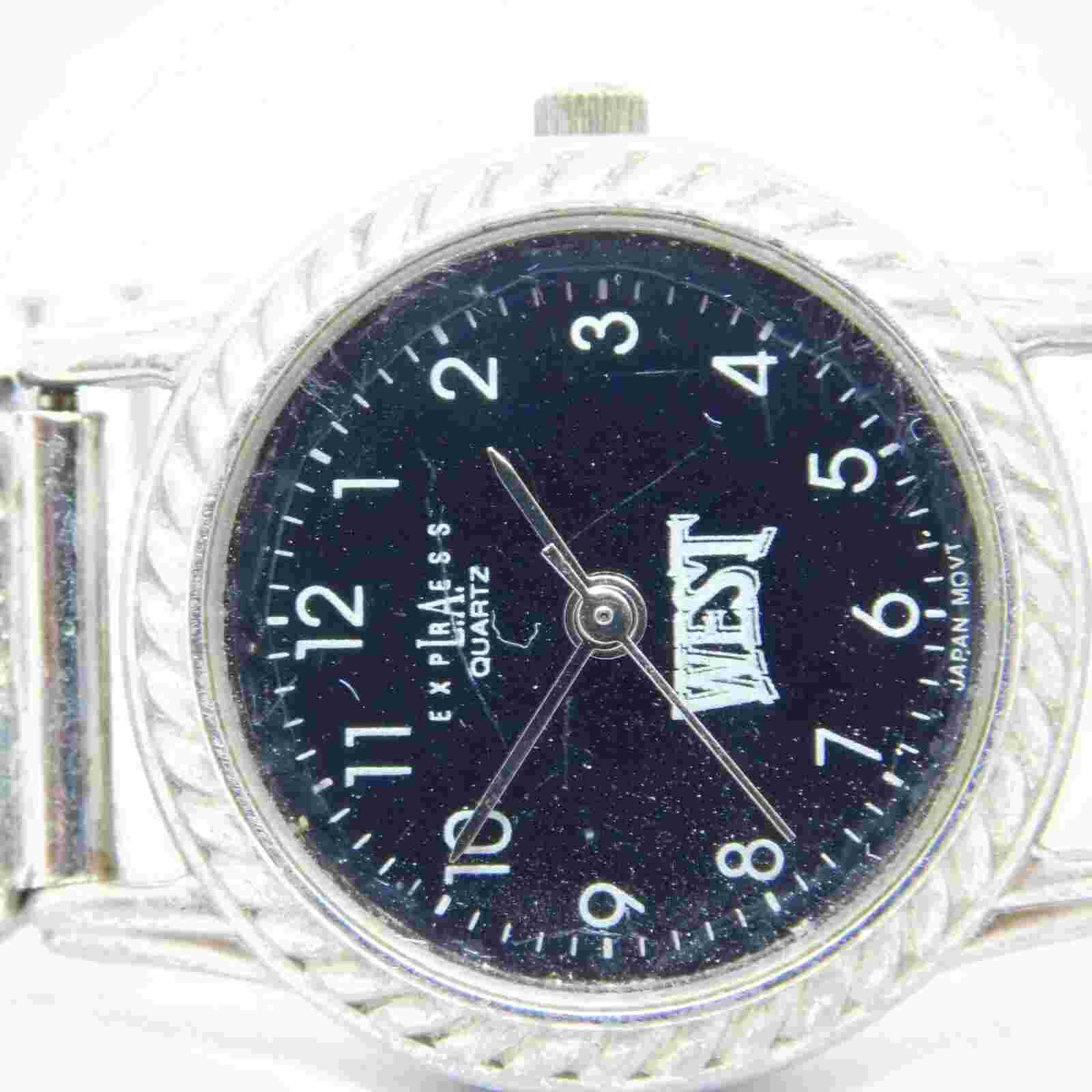 L.A. Express WEST LAX809 Silver Tone Quartz Analog Ladies Watch Sz. 6 1/4"
