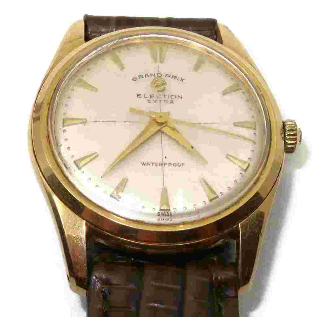 Vintage Grand Prix, Swiss Election Extra Waterproof Windup Wrist Watch, 9"