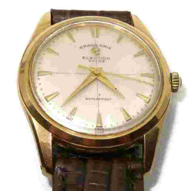 Vintage Grand Prix, Swiss Election Extra Waterproof Windup Wrist Watch, 9"