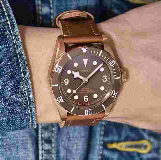 Corgeut 2010B 41mm Diver Mechanical Watch Seagul Movement Bronze 20ATM