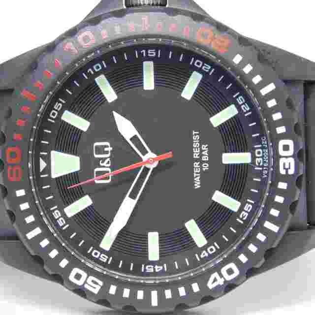 Q&Q VS16J002 JZC Black Tone Quartz Analog Men's Watch New Battery