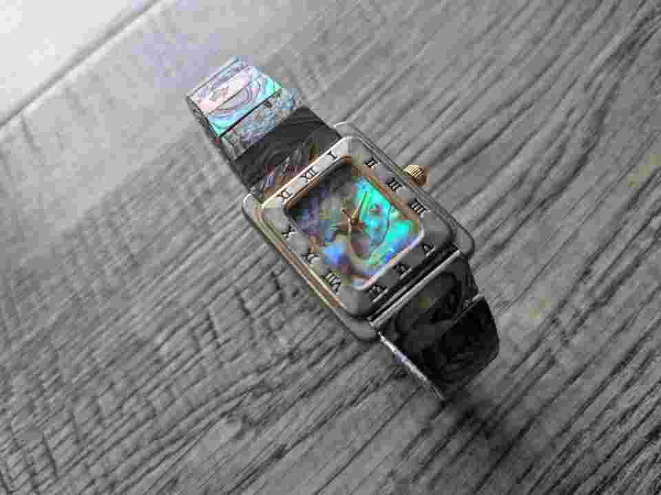 Vintage LE BARON Abalone Shell Quartz Ladies Watch New Battery