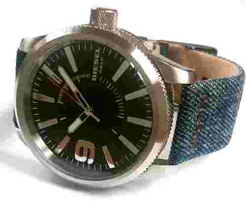 Diesel Rasp Men's NSBB Three-hand Black Nylon 47mm Watch Set DZ1906