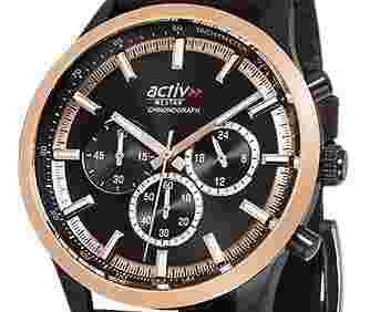 Westar Activ Black Dial Chronograph Quartz 100M Men's Watch 90265BPN603