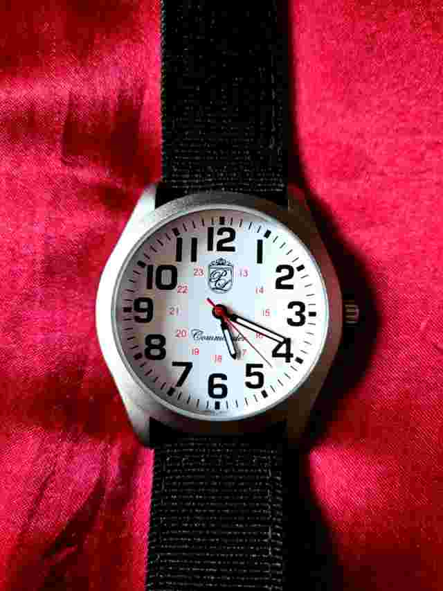 ⚡️Pierre Lucerne Commander WW2 Style Aviator Navy USMC Trench Watch Easy Read