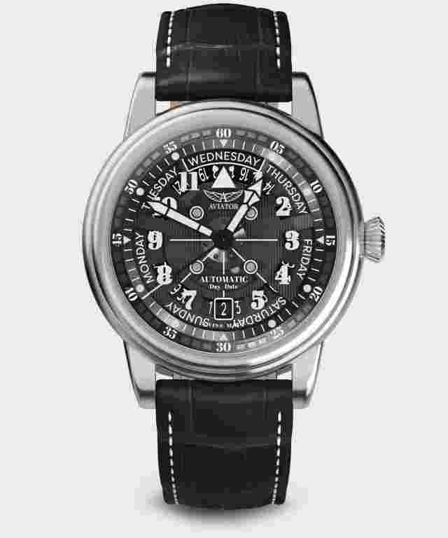 Aviator Douglas Day-Date Meca-41 - V.3.36.0.284.4 Mens Watch