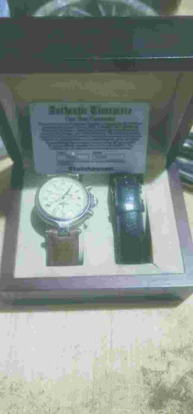 vintage steinhausen 35 jewels with box and certificate unworn